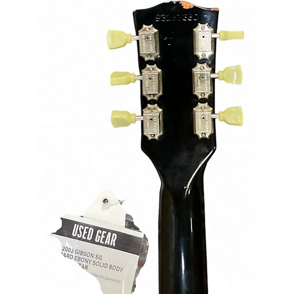 Used 2003 Gibson SG Standard Ebony Solid Body Electric Guitar