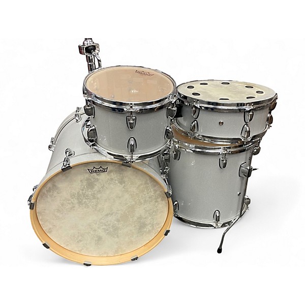 Used SPL 4 Piece Velocity Street Bop Kit Silver Sparkle Drum Kit