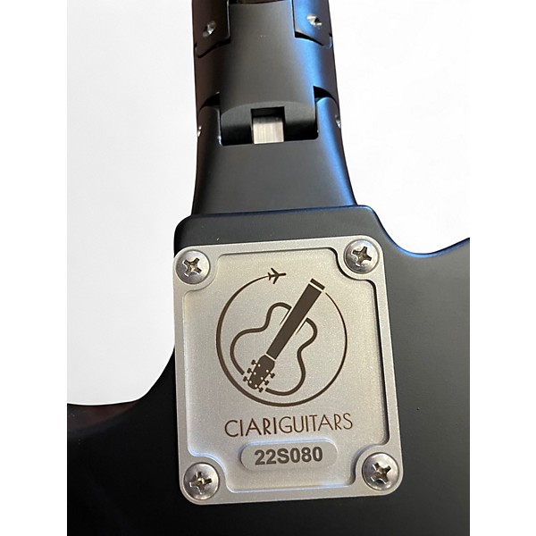 Used Ciaraguitars travel electric guitar Black Electric Guitar