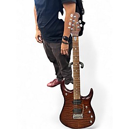 Used Ernie Ball Music Man JP15 John Petrucci Signature BFR TIGER BURST Solid Body Electric Guitar