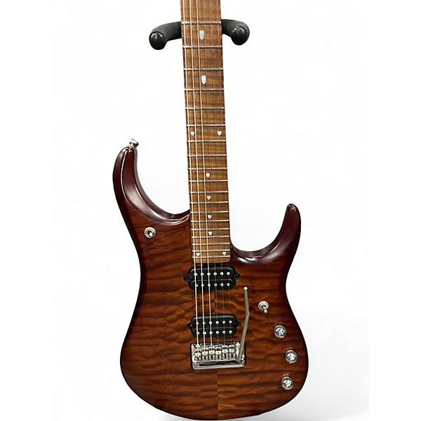 Used Ernie Ball Music Man JP15 John Petrucci Signature BFR TIGER BURST Solid Body Electric Guitar