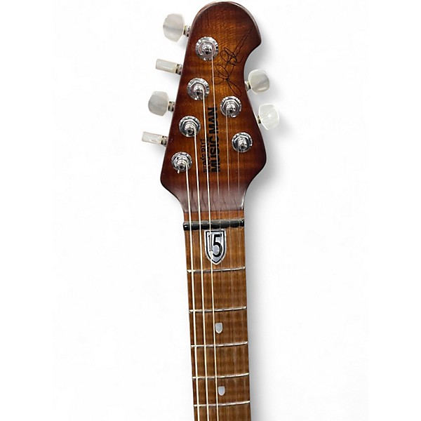 Used Ernie Ball Music Man JP15 John Petrucci Signature BFR TIGER BURST Solid Body Electric Guitar