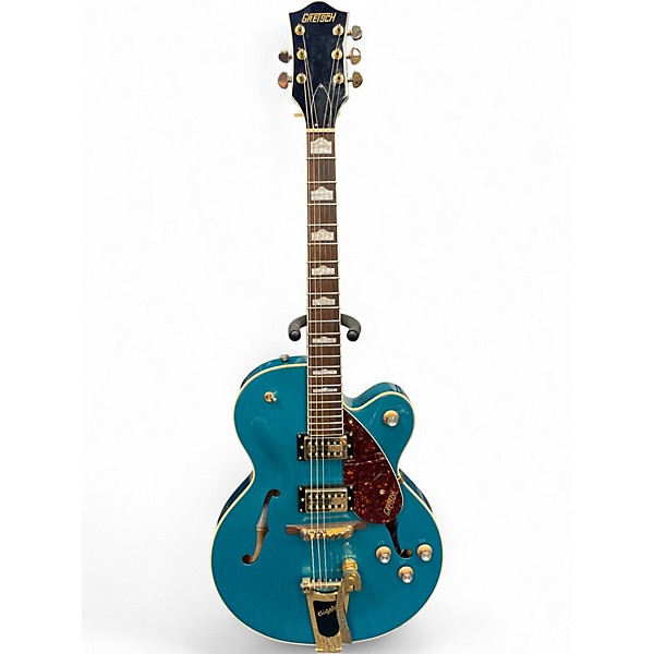 Used Gretsch Guitars G2410TG Ocean Turquoise Hollow Body Electric Guitar
