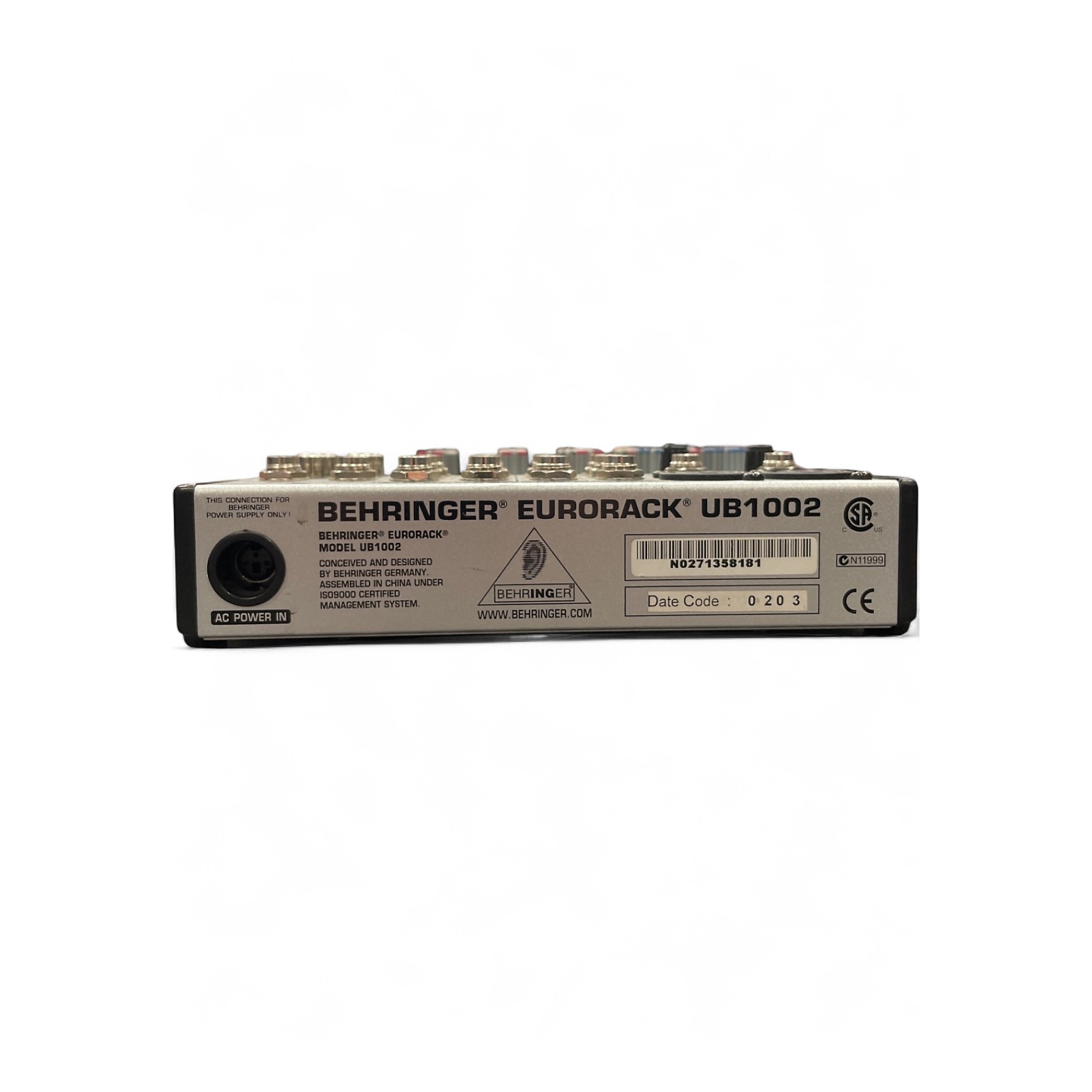 Used Behringer EURORACK UB1002 Unpowered Mixer | Guitar Center