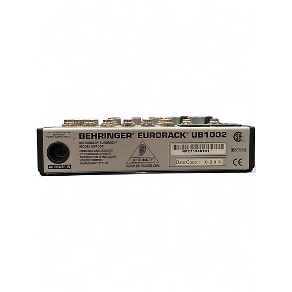 Used Behringer EURORACK UB1002 Unpowered Mixer