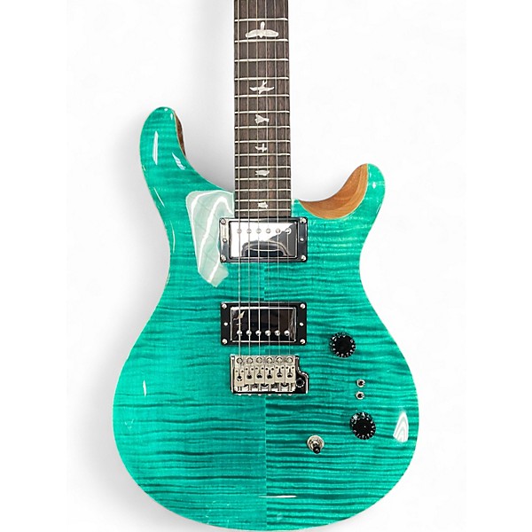 Used PRS SE Custom 24 GREEN Solid Body Electric Guitar