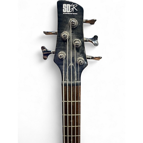 Used Ibanez SRX505 Flame Grey Electric Bass Guitar
