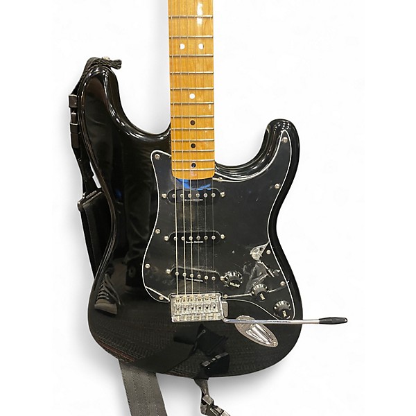 Used Squier Vintage Modified Stratocaster Black Solid Body Electric Guitar