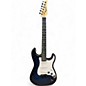 Used Lyxpro S TYPE BLACK AND BLUE Solid Body Electric Guitar thumbnail