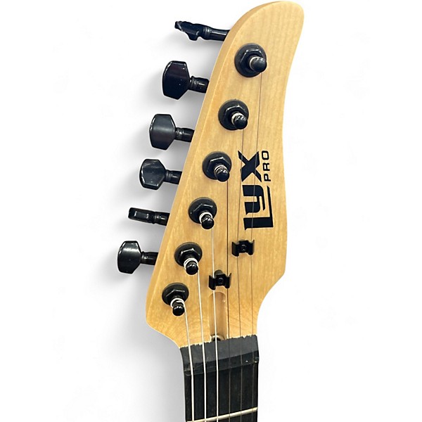 Used Lyxpro S TYPE BLACK AND BLUE Solid Body Electric Guitar