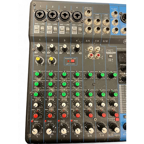 Used Yamaha MG10XU 10 Channel Mixer with Effects Unpowered Mixer