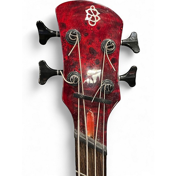 Used Spector NS DIMENSION 4 Red Electric Bass Guitar