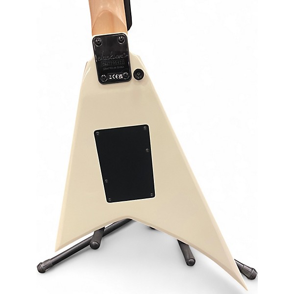 Used Jackson JS32 Randy Rhoads Flying V Antique White Solid Body Electric Guitar
