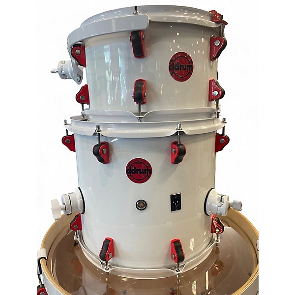 Used ddrum 6 Piece Hybrid White Drum Kit
