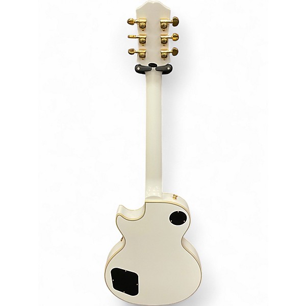 Used Epiphone Les Paul Custom Alpine White Solid Body Electric Guitar