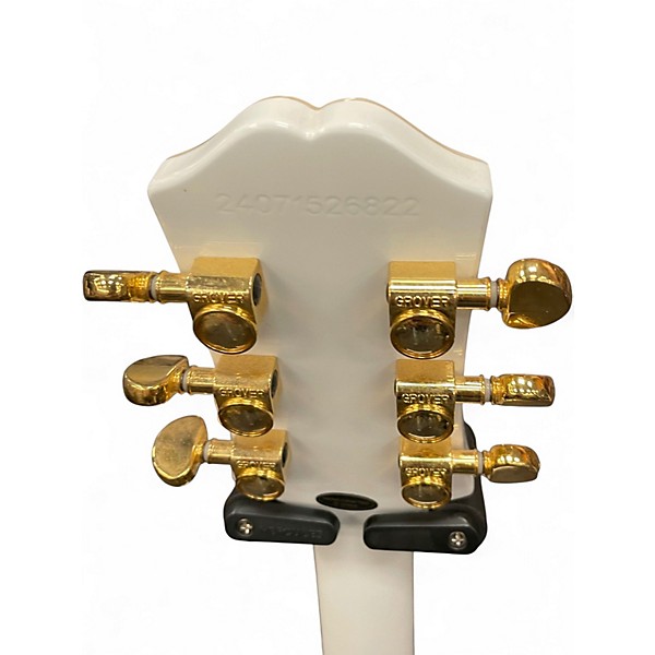 Used Epiphone Les Paul Custom Alpine White Solid Body Electric Guitar
