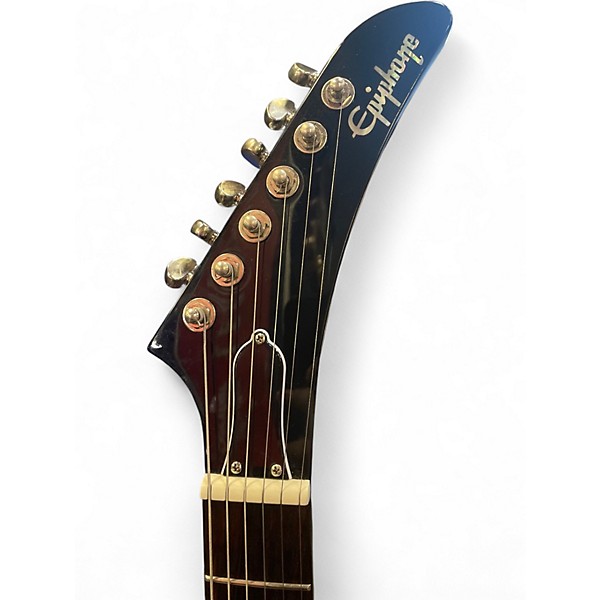 Used Epiphone Explorer Ebony Solid Body Electric Guitar