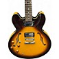 Used Epiphone Dot Left Handed Vintage Sunburst Hollow Body Electric Guitar