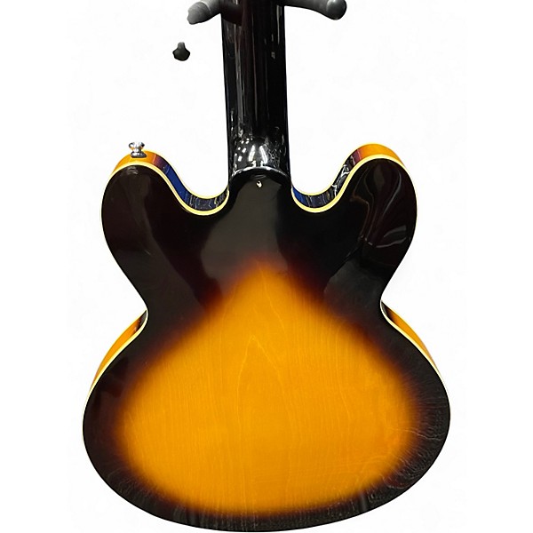 Used Epiphone Dot Left Handed Vintage Sunburst Hollow Body Electric Guitar