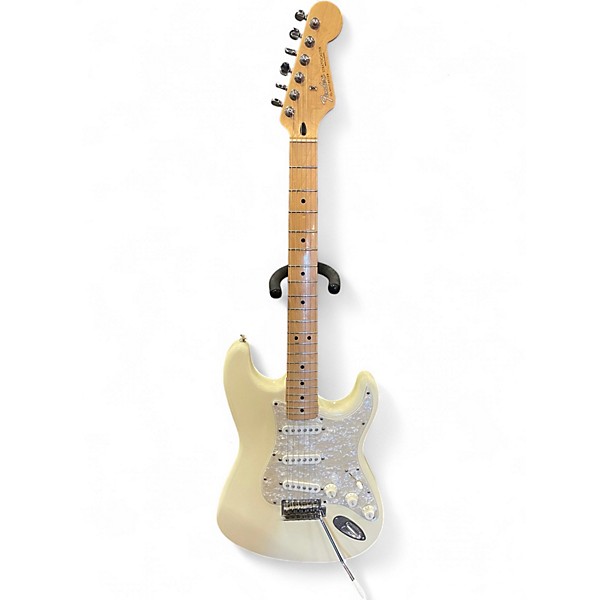 Used Fender Standard Stratocaster Olympic Pearl Solid Body Electric Guitar