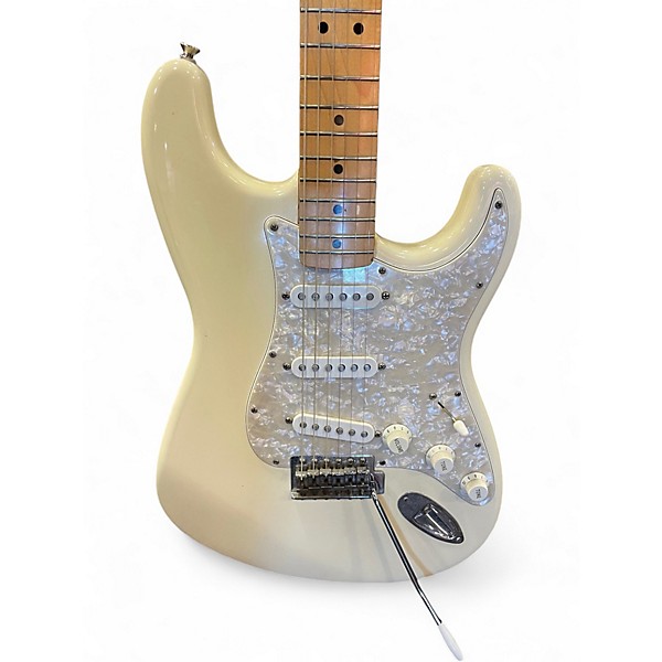 Used Fender Standard Stratocaster Olympic Pearl Solid Body Electric Guitar