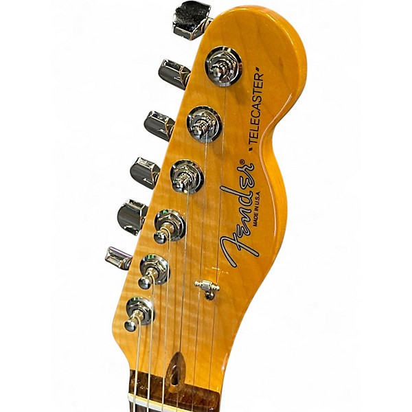 Used 2020s Fender Select Koa Top Telecaster Antique Amber Solid Body Electric Guitar
