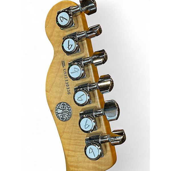 Used 2020s Fender Select Koa Top Telecaster Antique Amber Solid Body Electric Guitar