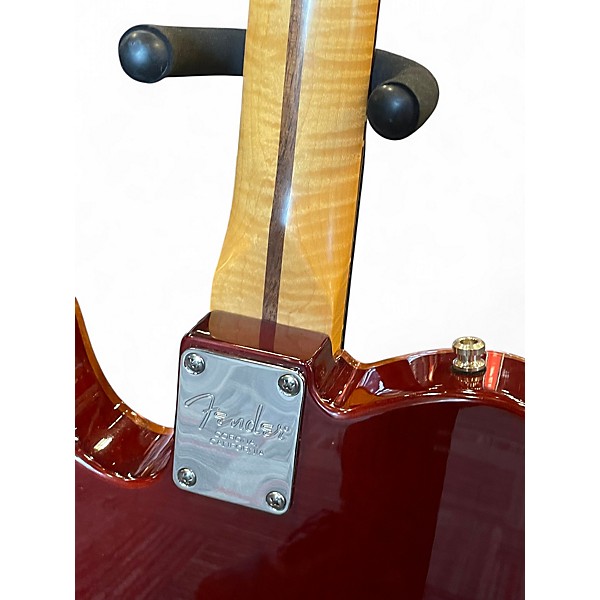 Used 2020s Fender Select Koa Top Telecaster Antique Amber Solid Body Electric Guitar