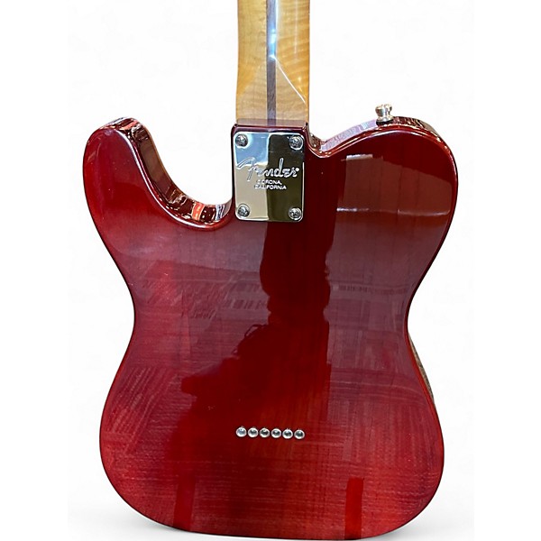 Used 2020s Fender Select Koa Top Telecaster Antique Amber Solid Body Electric Guitar