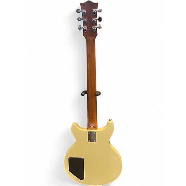 Used Partscaster DOUBLE CUT W/ SEYMOUR DUNCAN 59 AND STOCK P90 CREAM Solid Body Electric Guitar