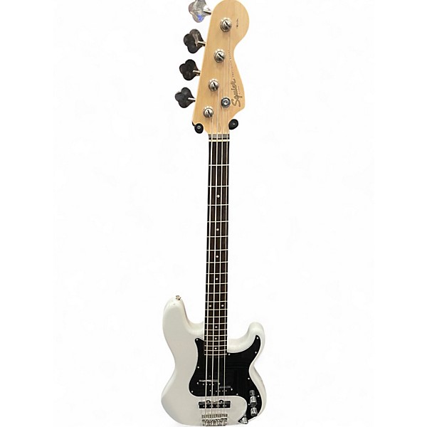 Used Squier Precision Bass Alpine White Electric Bass Guitar