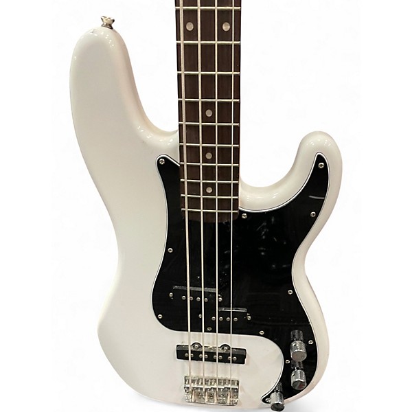 Used Squier Precision Bass Alpine White Electric Bass Guitar