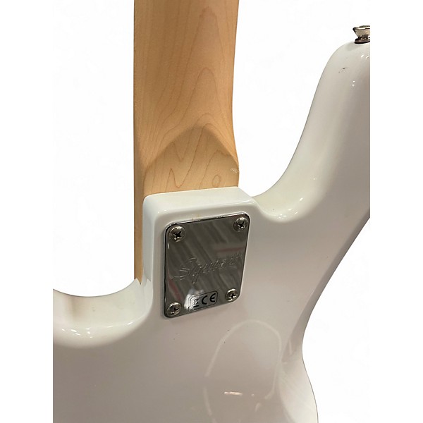 Used Squier Precision Bass Alpine White Electric Bass Guitar