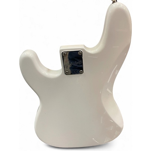 Used Squier Precision Bass Alpine White Electric Bass Guitar