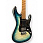 Used Ibanez AZ24P1QM DEEP OCEAN BLUE Solid Body Electric Guitar