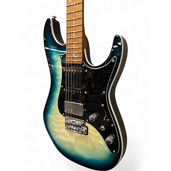 Used Ibanez AZ24P1QM DEEP OCEAN BLUE Solid Body Electric Guitar
