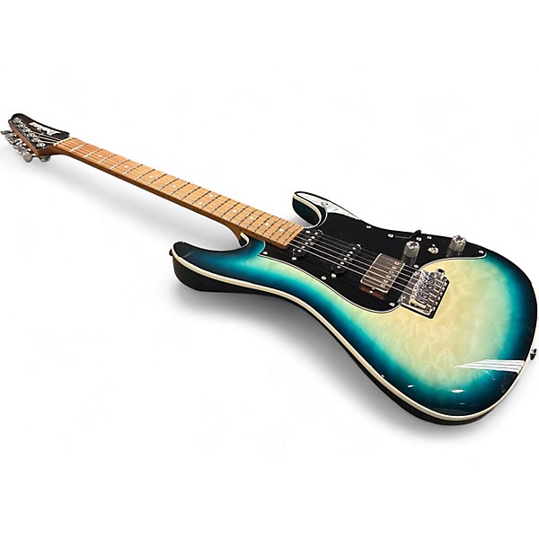 Used Ibanez AZ24P1QM DEEP OCEAN BLUE Solid Body Electric Guitar