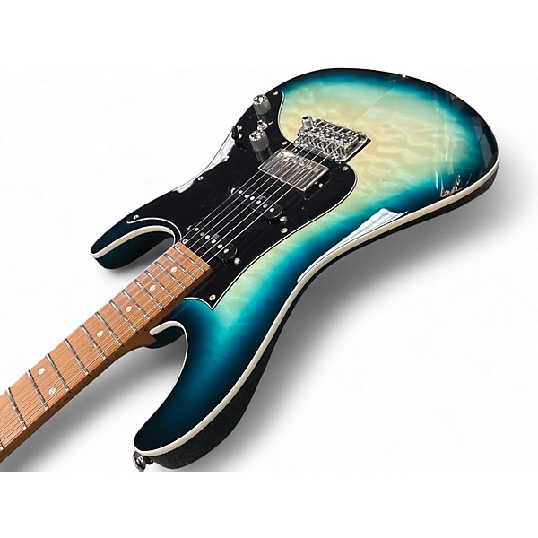 Used Ibanez AZ24P1QM DEEP OCEAN BLUE Solid Body Electric Guitar