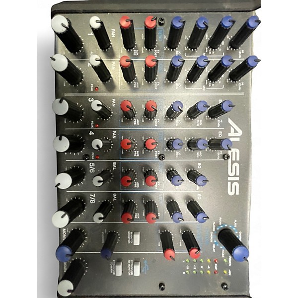 Used Alesis MultiMix 8 USB 8-Channel Unpowered Mixer