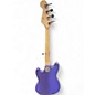 Used Squier Bronco Purple Electric Bass Guitar