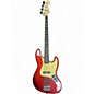 Used Squier Affinity Jazz Bass Candy Apple Red Metallic Electric Bass Guitar thumbnail