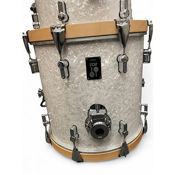 Used SONOR 4 Piece AQ2 Marine Pearl White Drum Kit