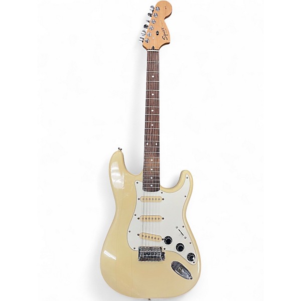 Used Squier Affinity Stratocaster White Solid Body Electric Guitar
