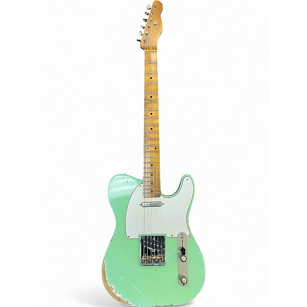 Used COLEMAN t style Seafoam Green Solid Body Electric Guitar