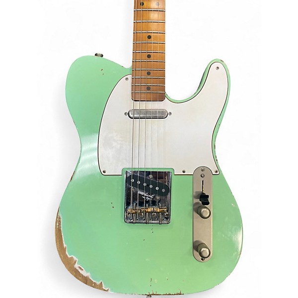 Used COLEMAN t style Seafoam Green Solid Body Electric Guitar