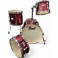 Used Pearl 4 Piece MIDTOWN RED Drum Kit thumbnail