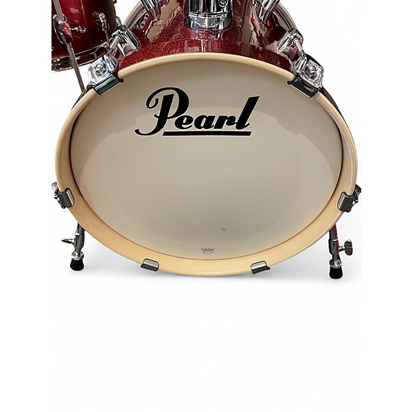 Used Pearl 4 Piece MIDTOWN RED Drum Kit