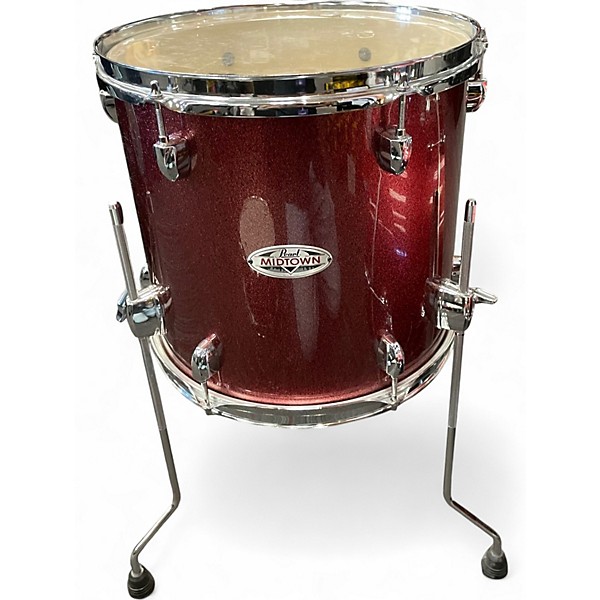 Used Pearl 4 Piece MIDTOWN RED Drum Kit