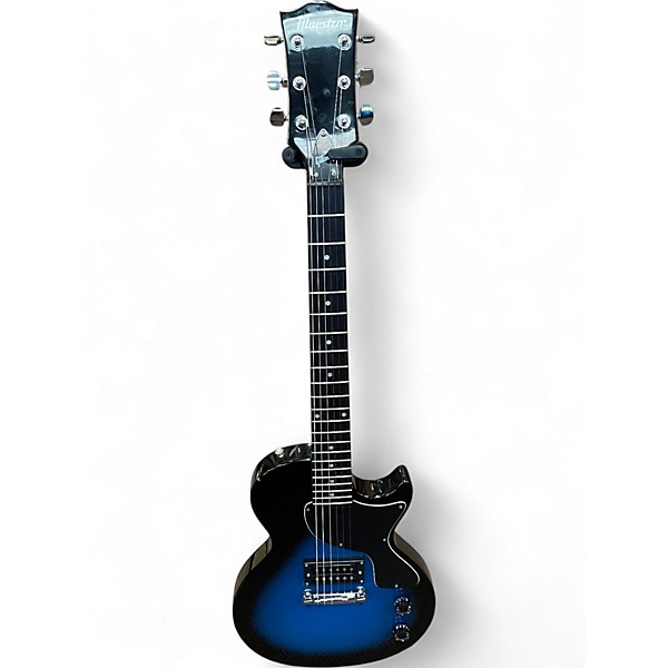 Used Maestro LES PAUL JR Blue Burst Solid Body Electric Guitar
