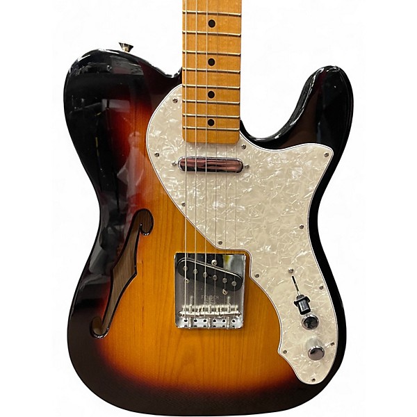 Used Fender Vintera II 60's Telecaster Thinline 3 Color Sunburst Hollow Body Electric Guitar